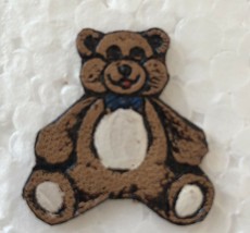 Vintage Teddy Bear Stitched Pin / Broach Approx 1&quot; length - £9.77 GBP