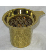 Davids Tea DARK MATTE GOLD &amp; Pet PAW PRINTS PERFECT INFUSER stainless steel - $25.93