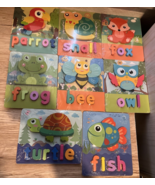 Animal Wooden Puzzles w Letters for Spelling Great for Toddlers 1+   8 P... - £16.99 GBP