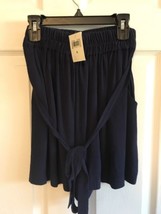 Lucky Brand Women&#39;s Small Navy Blue Shorts Elastic Waist - £7.03 GBP