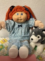 Vintage Cabbage Patch Kid Girl Second Edition Red Hair Blue Eyes Head Mold #3 - £180.27 GBP