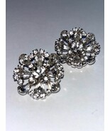 Stunning Earrings Vintage Super Sparkle Bling Holiday Jewels Estate Jewe... - $57.60 CAD