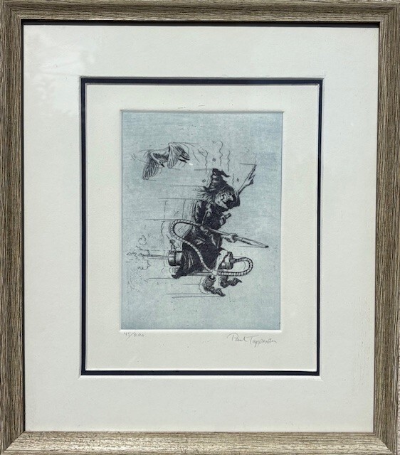 PAUL TAPPENDEN ORIGINAL ETCHING ON PAPER HAND SIGNED &amp; NUMBERED CUSTOM F... - $445.50