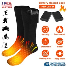 4.5V Electric Heated Socks Rechargeable Battery Foot Winter Warm Hunting... - $35.99