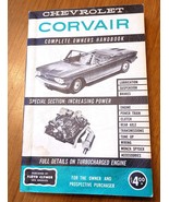 Chevrolet Corvair Complete Owners Handbook Floyd Clymer Vintage Publication - €21,23 EUR