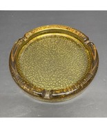 Blenko Amber Glass Ashtray Vintage Pebbled Mid Century 7 Inch Cigar Ciga... - $16.83