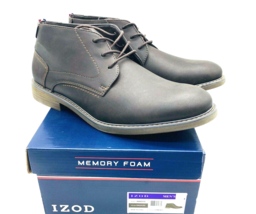 IZOD Men&#39;s Inwood Faux Leather Chukka Boots- Gaucho, US 9 - £19.18 GBP