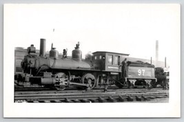 RPPC B&amp;M Boston And Maine Locomotive 97 Railroad Train Real Photo Postcard W28 - £11.76 GBP