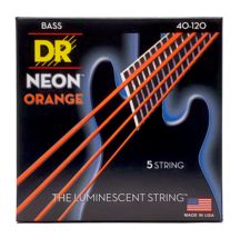 DR Strings Hi-Def NEON Orange Bass Strings 5-String Light 40-120 - $39.99