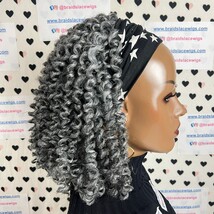 Short Curls Spiral Spring Curl Curly Headband Braided Wigs For Black Wom... - $112.20