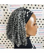 Short Curls Spiral Spring Curl Curly Headband Braided Wigs For Black Women Grey - $112.20