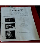 Nice Astronomy Printout Booklet, Great Reference Guide, GOOD CONDITION - $37.05 MXN