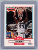 1990-91 Fleer #172 David Robinson Card San Antonio Spurs - £1.55 GBP