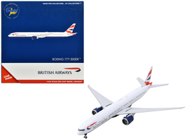 Boeing 777-300ER Commercial Aircraft &quot;British Airways&quot; (G-STBH) White with Strip - £65.43 GBP