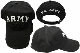 U.S. Army 1775 Embroidered Black Embroidered Baseball Hat Cap 3d Licensed Cover - £13.31 GBP