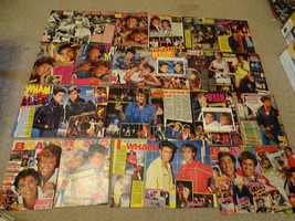 George Michael teen magazine pinups clippings Tiger Beat Bop Huge Lot Bravo - $200.00