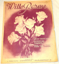 Paoli Tummers Sheet Music Witte Rozen - $6.92