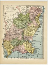 1902 Antique Map Of The County Of Wexford / Ireland - £22.30 GBP