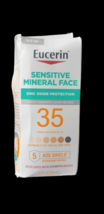 Eucerin Sensitive Mineral Tinted Sunscreen Lotion Zinc Oxide Protection ... - $165.15 MXN