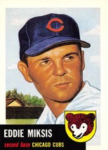 1991 Topps Archives #39 Eddie Miksis 1953 Chicago Cubs - £0.69 GBP