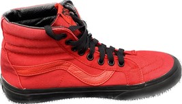Vans Shoes Women Size 7.5 SK8 Hi Reissue Black Outsole Racing Red Black - £25.24 GBP