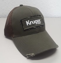 Trucker Cap Hat Industrial Kruger Seeds Army Green/Brown - $21.77