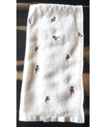Laura Ashley Lifestyles Beige Hand Towel with Pink ROSES Flowers Bow Cotton - €8,58 EUR