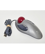 Logitech T-BC21 USB Wired Optical Trackman Marble Mouse Trackball Ambide... - €30,01 EUR