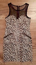 H&amp;M Divided Leopard Sheer Black Multi Zip Dress ( 10 ) - $51.27