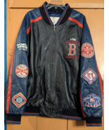 VTG Boston Red Sox Leather Jacket G-III Carl Banks 2004 World Champions ... - $362.64