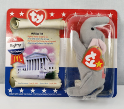 Ty McDonald&#39;s American Trio Righty the Elephant, 1996 New on Card - $27.30