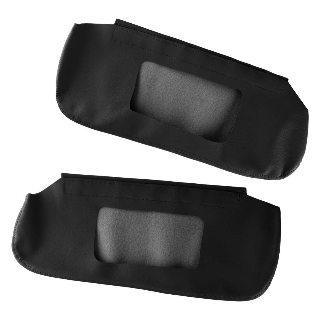 1 Pair Front Left & Right Sun Visor Cover Trim Skin Black Fit for Chevrolet - $27.11