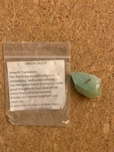 Green Calcite 1.5&quot;  Tumbled Palm Stone. Beautiful healing stone. - $92.23 MXN