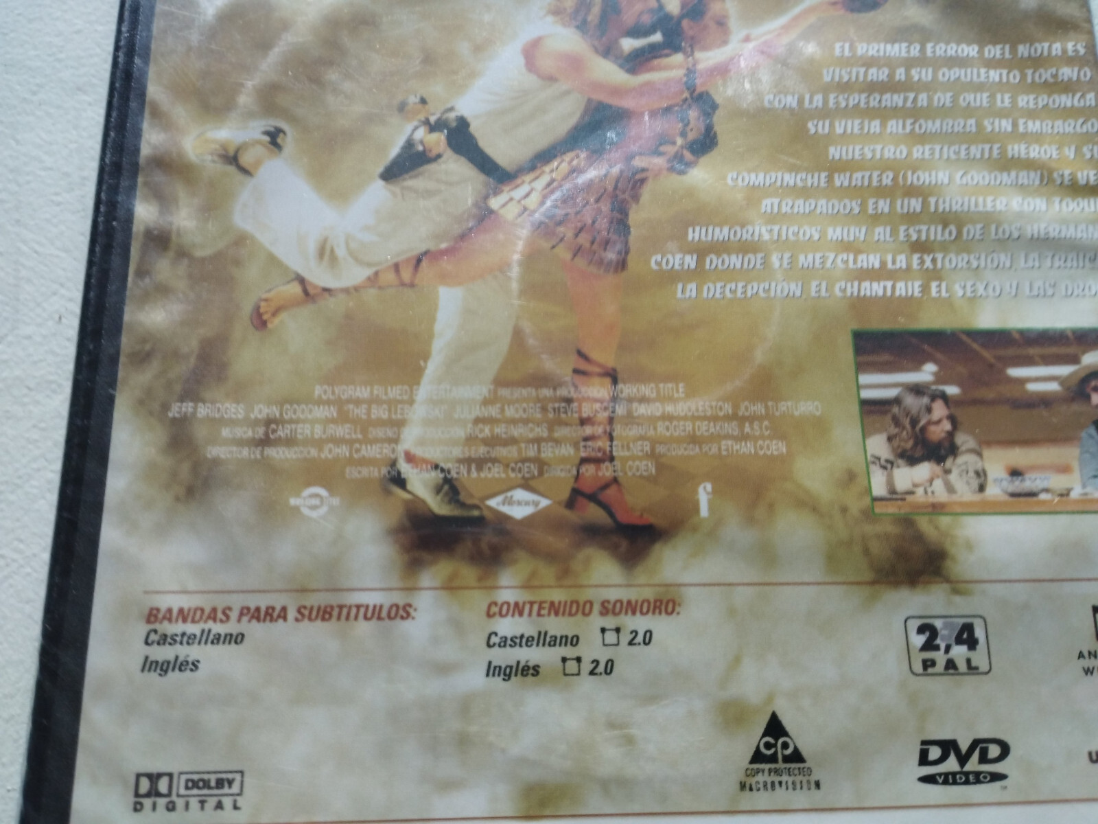 The Big Lebowski Jeff Bridges John Goodman - DVD Region 2 Spanish English New Item image 3