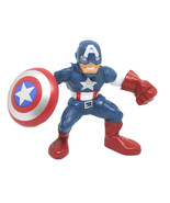 Captain America Action Figure 2&quot; Avengers Super Hero Squad Earths Mighti... - £9.98 GBP