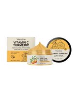 Viareline Vitamin C Turmeric Clay Face Mask, Deep Cleansing Kaolin & Bentonite M - $30.86