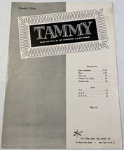 TAMMY (and the Bachelor) Jay Livingston &amp; Ray Evans Sheet Music Vintage 1957 - £6.23 GBP