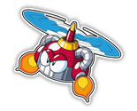 Mega Man Bunby Heli Sticker Vinyl Decal Waterproof Retro Gaming - $4.50+