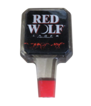 Red Wolf Lager Clear Resin Beer Tap Handle 6&quot; - $175.21 MXN