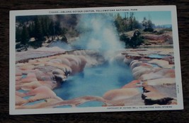 Vintage Color Tone Postcard, Oblong Geyser Crater, Yellowstone National Park  VG - £2.38 GBP