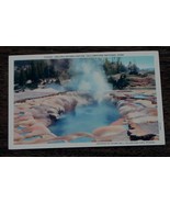 Vintage Color Tone Postcard, Oblong Geyser Crater, Yellowstone National ... - $4.05 CAD