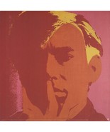 ANDY WARHOL Self Portrait-Orange 26" x 26" Poster 2000 Pop Art Pink, Yel... - $82.17