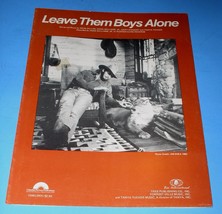 Hank Williams Jr. Sheet Music Leave Them Boys Alone Vintage 1983 Tree Publishing - £11.78 GBP