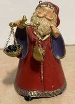 2003 Hallmark Keepsake Ornament The Decision Present Or Coal Santa with Scales - £6.35 GBP