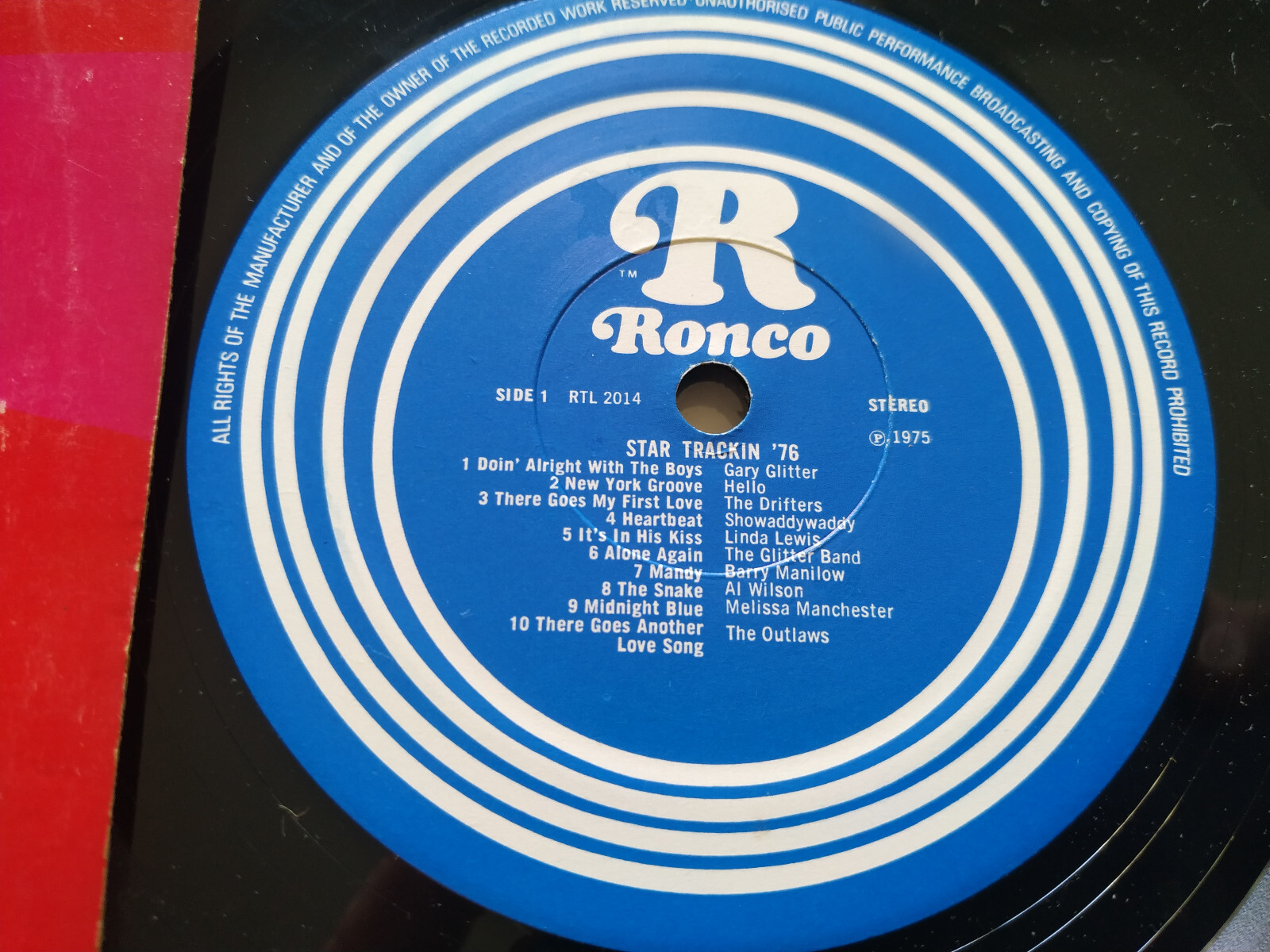 20 Smash Hits Star Trackin '76 Drifters Outlaws Glitter Band LP 12 " vinyl VG/VG Item image 2