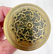 Antique Large Ornate Brass Bronze Mystic Design Brass Doorknob Only - $24.26