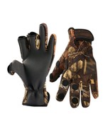 Facecozy Outdoor Winter Fishing Gloves Waterproof or Two Fingers Cut Ant... - £55.15 GBP