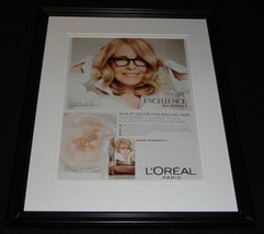 Diane Keaton 2015 L&#39;Oreal Excellence Framed 11x14 ORIGINAL Advertisement - $34.64