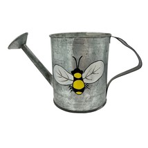 Metal Watering Can Candle with Painted Bee Motif  7x4 - £11.89 GBP