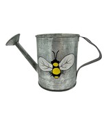 Metal Watering Can Candle with Painted Bee Motif  7x4 - £11.84 GBP